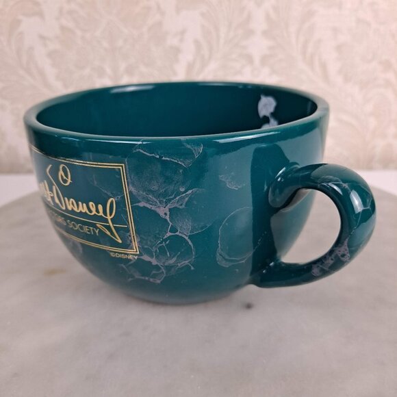 Walt Disney Collectors Society Mug Green Gold Lettering Jiminy Cricket Inside - Picture 4 of 10